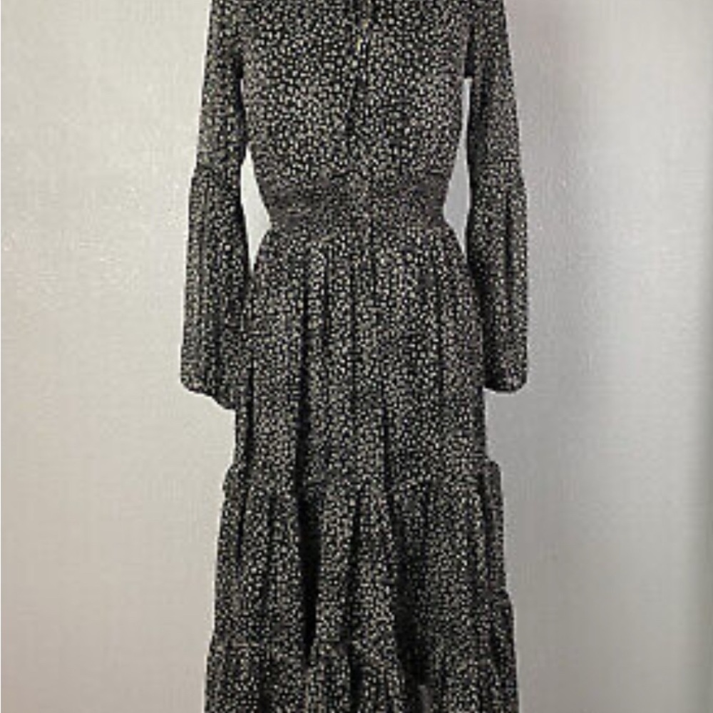 BOHME animal print leopard maxi dress.